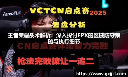王者荣耀战术解析：深入探讨FPX的区域防守策略与执行细节